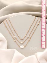 Lost in Space- Golden Stone Layered Necklace