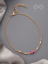 The Golden Meadow- Golden Bead Anklet