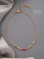 The Golden Meadow- Golden Bead Anklet