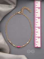 The Golden Meadow- Golden Bead Anklet