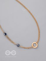 The Fairy Ring- Golden Evil Eye Necklace