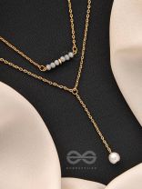 The Drowned Moon- Golden Pearl Layered Necklace