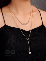 The Drowned Moon- Golden Pearl Layered Necklace