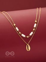 Sun n Sand - Golden Beads Layered Necklace