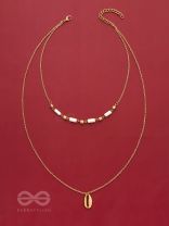 Sun n Sand - Golden Beads Layered Necklace
