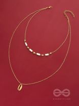 Sun n Sand - Golden Beads Layered Necklace