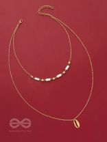 Sun n Sand - Golden Beads Layered Necklace