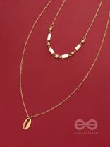Sun n Sand - Golden Beads Layered Necklace