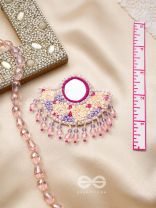 Tevana- The Pleasure Garden- Mirror, Resham and Glass Beads Embroidered Earrings