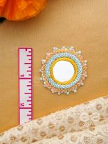 Nimrukti- The Setting Sun- Resham, Mirror and Beads Embroidered Earrings