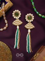 Kalapa- The Bell of Harmony- Stones and Pearls Embroidered Earrings 