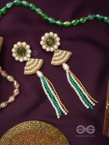 Kalapa- The Bell of Harmony- Stones and Pearls Embroidered Earrings 