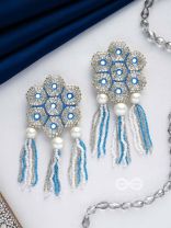 Bhavin- The Illustrious- Resham, Mirror and Beads Embroidered Earrings 