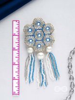 Bhavin- The Illustrious- Resham, Mirror and Beads Embroidered Earrings 