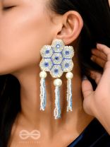 Bhavin- The Illustrious- Resham, Mirror and Beads Embroidered Earrings 