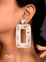 Avaroha- The Heavenly- Stones, Sequins and Pearls Embroidered Earrings