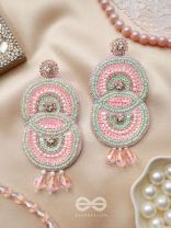 Dwaidha- The Dual- Stones, Sequins and Beads Embroidered Earrings 