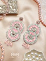Dwaidha- The Dual- Stones, Sequins and Beads Embroidered Earrings 