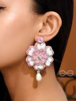 Animisa- The Bloom- Stones and Sequins Embroidered Earrings 