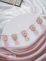 Shadwal- The Pretty Meadow- Pearls and Stones Embroidered Necklace 