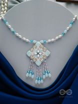Lavnika- The Charming- Sequins, Stones and Beads Embroidered Necklace 