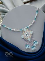 Lavnika- The Charming- Sequins, Stones and Beads Embroidered Necklace 