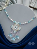 Lavnika- The Charming- Sequins, Stones and Beads Embroidered Necklace 