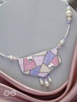Niryatr- The Beautiful Meadow- Pearls, Sequins and Beads Embroidered Earrings