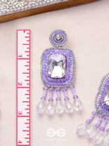 Aadarsa- The Magnificent Mirror- Stones and Sequins Embroidered Earrings