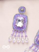 Aadarsa- The Magnificent Mirror- Stones and Sequins Embroidered Earrings