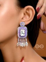 Aadarsa- The Magnificent Mirror- Stones and Sequins Embroidered Earrings