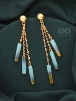 The Golden Dusk- Golden Resin Earrings