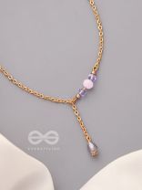 The Ray of Sunshine- Golden Glass Bead Anklet