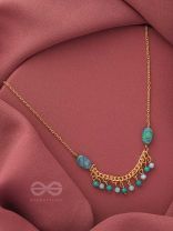 The Pearly Smile- Golden Beads Necklace