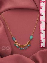 The Pearly Smile- Golden Beads Necklace