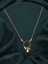 The Sphere of Heaven- Golden Glass Beads Necklace