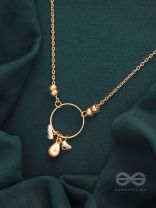 The Sphere of Heaven- Golden Glass Beads Necklace