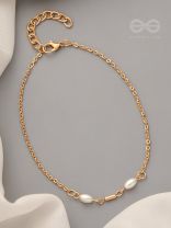 Pearls of Stardom- Golden Pearl Anklet