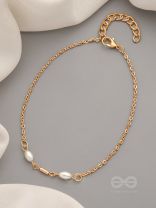Pearls of Stardom- Golden Pearl Anklet