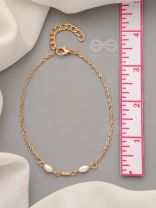Pearls of Stardom- Golden Pearl Anklet