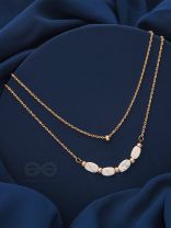 The Stepping Stones- Golden Layered Necklace