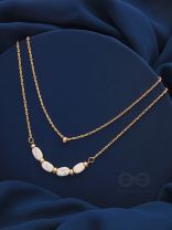 The Stepping Stones- Golden Layered Necklace