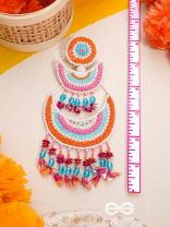 Tricit- The Three-Layered- Pearls and Sequins Embroidered Earrings