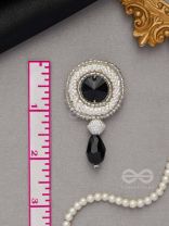 Kairavi- The Moonlight- Stones and Glass Drops Embroidered Earrings