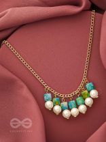 April Shower- Golden Pearls Necklace