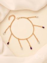 The Sun Flare- Golden Beads Anklet
