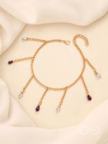 The Sun Flare- Golden Beads Anklet