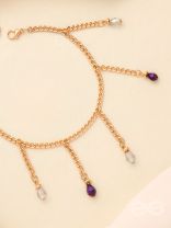 The Sun Flare- Golden Beads Anklet