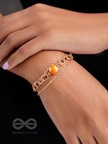 The Daisy Chain- Golden Statement Bracelet