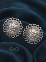 The Sterling Sun-  Oxidized Stud Earrings